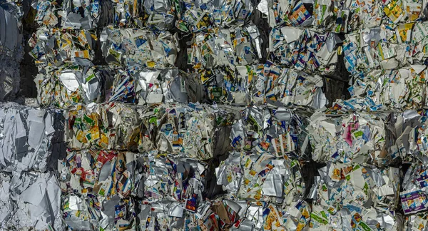 Papier Pour Traitement Papier Recyclé Recyclables Usine Traitement Close — Photo