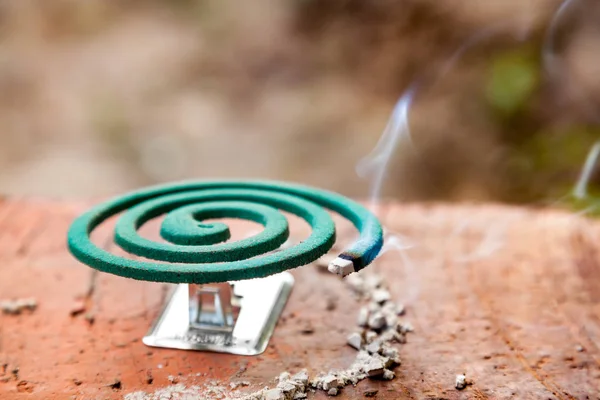 Burning mosquito coil is an anti-mosquito repellent