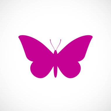 Kelebek vektör simgesi