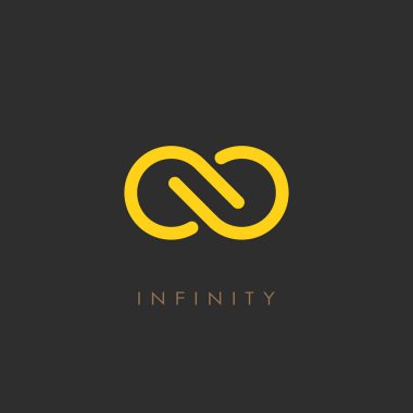 Minimalist Infinity vektör logosu