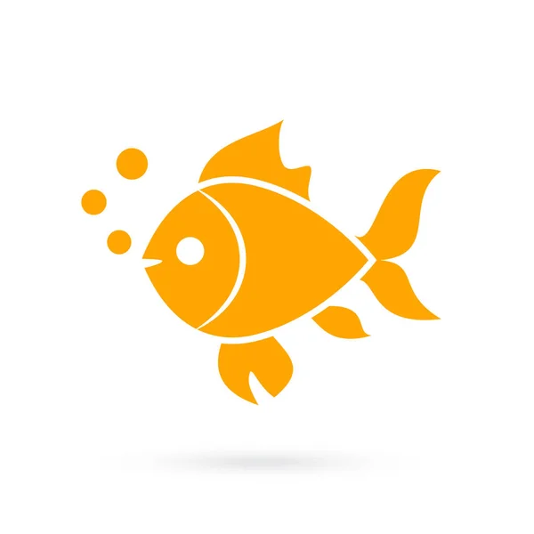 Icono de vector Goldfish — Vector de stock