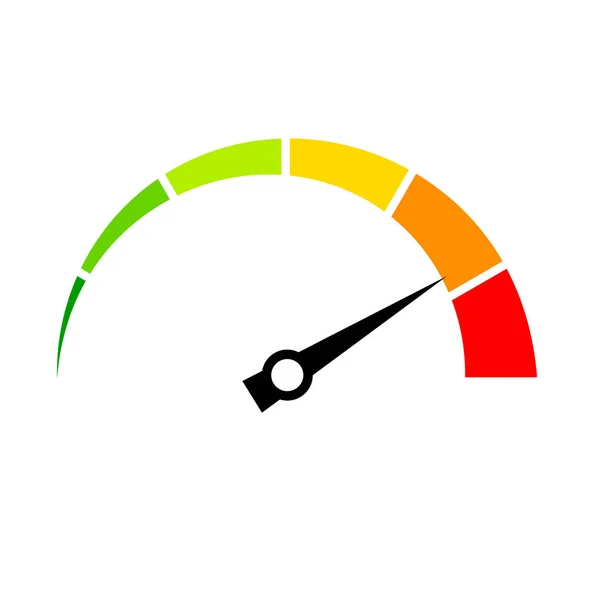 Snelheid meter vector pictogram — Stockvector