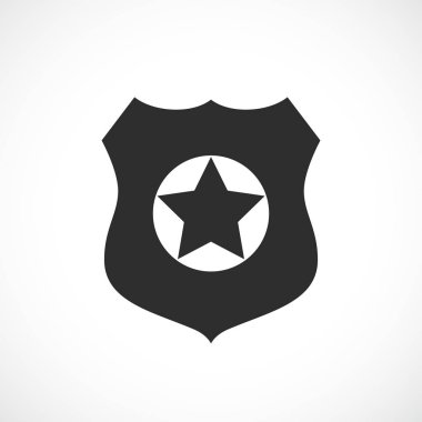 Polis rozeti vektör simgesi