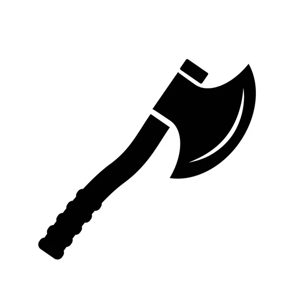 Ícone antigo do vetor do machado da arma —  Vetores de Stock
