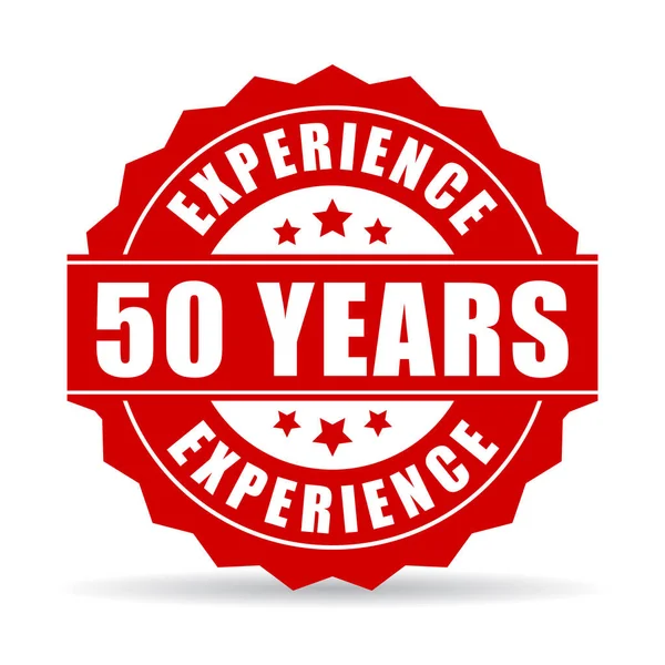 50 años de experiencia vector icono — Vector de stock