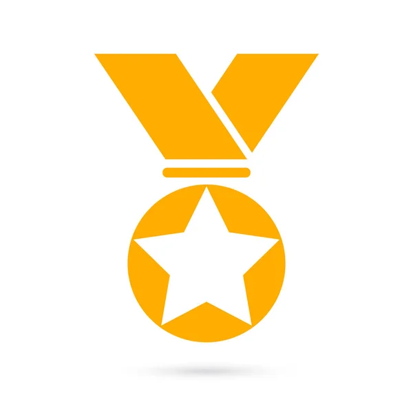 Altın Ödülü madalya simgesi — Stok Vektör