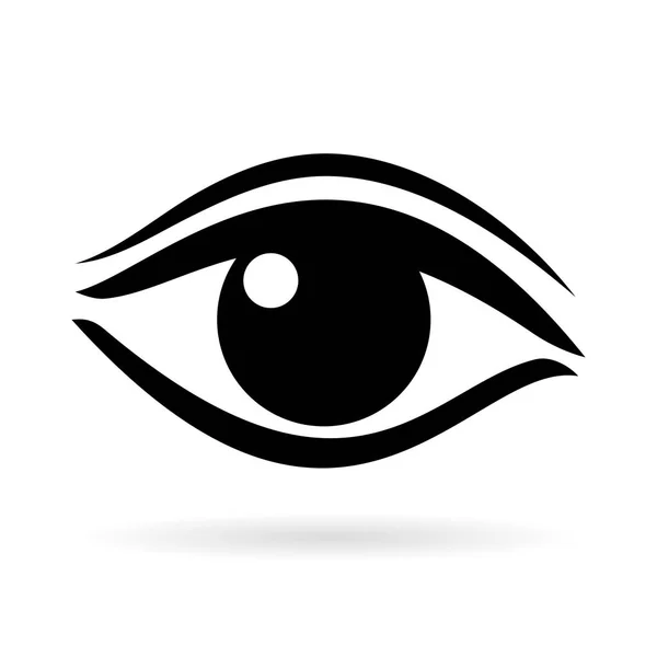 Mujer eye vector pictogram — Vector de stock