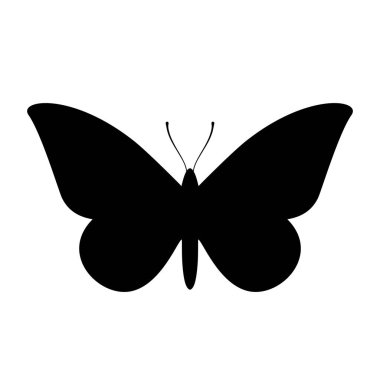 Moth vector icon clipart