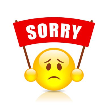 Sorry vector sign clipart
