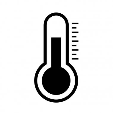 Simple thermometer vector pictogram clipart