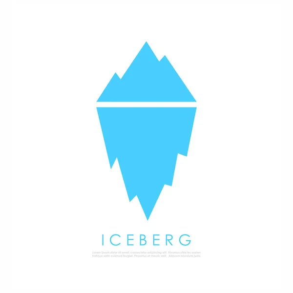 Ícone vetorial de Iceberg — Vetor de Stock