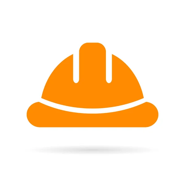 Yellow hard hat vector icon — Stock Illustration Yellow hard hat vector icon Stock Vector