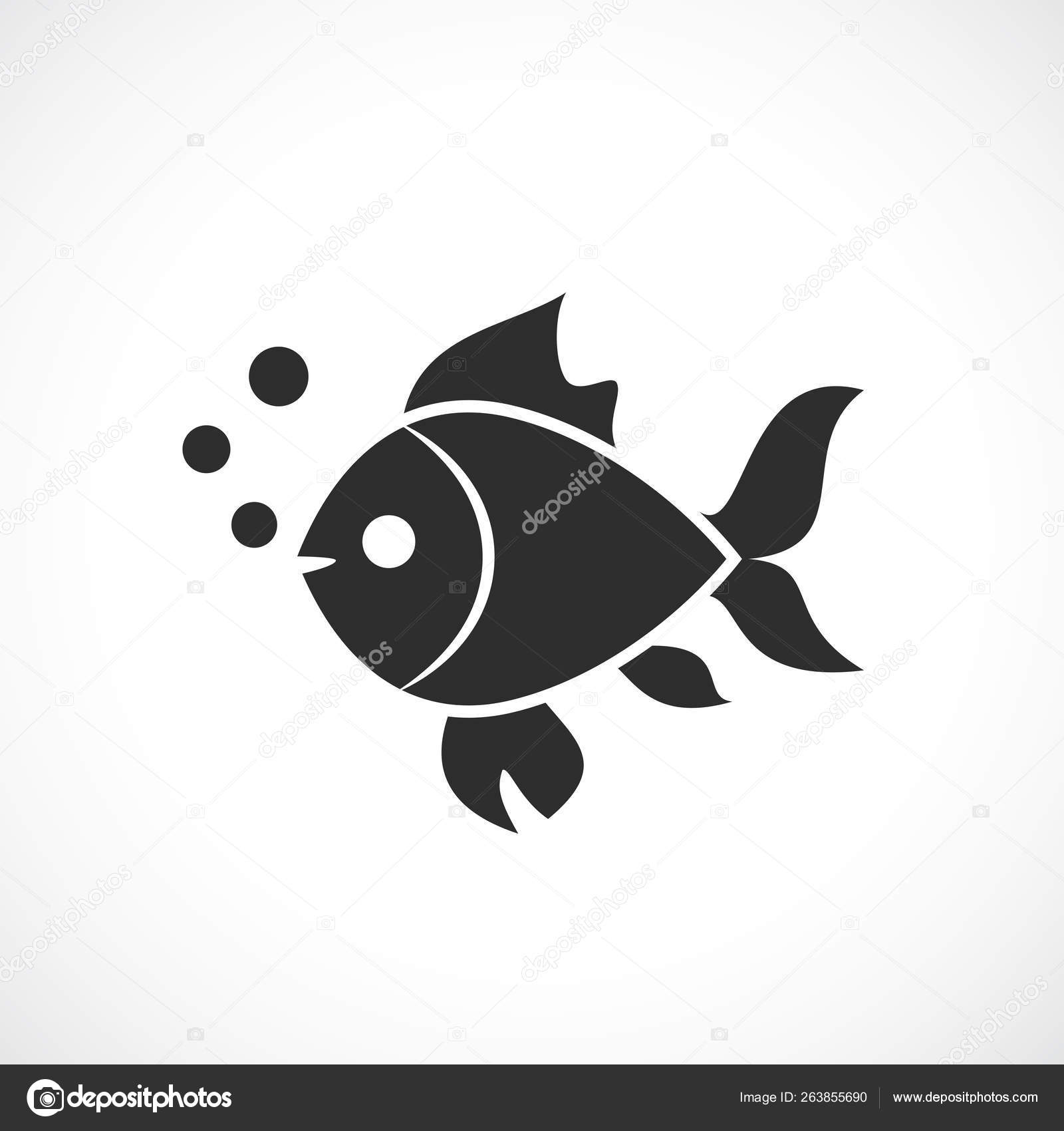 Fish vector silhouette icon Stock Vector by ©Arcady 263855690