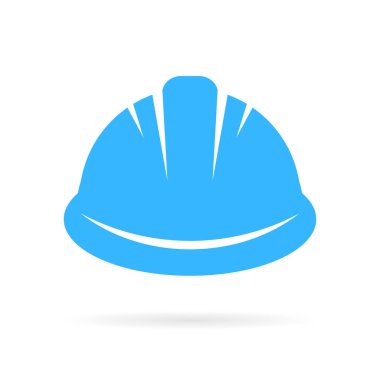 İşçi sabit şapka vektör simgesi