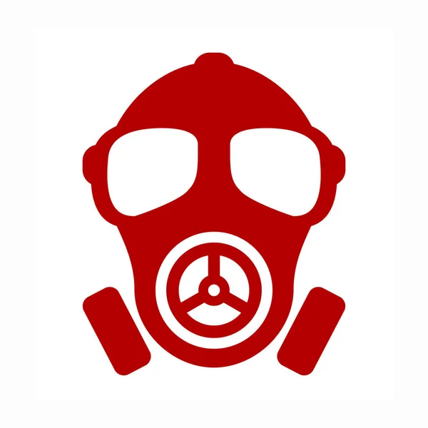 Gasmask vektor platt ikon — Stock vektor