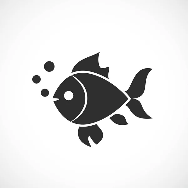Риба Векторний силует значок — стоковий вектор