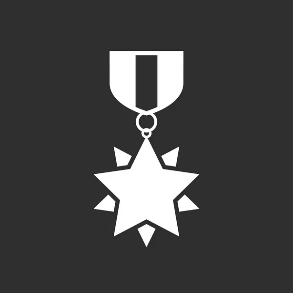 Medalla de honor icono vector — Archivo Imágenes Vectoriales