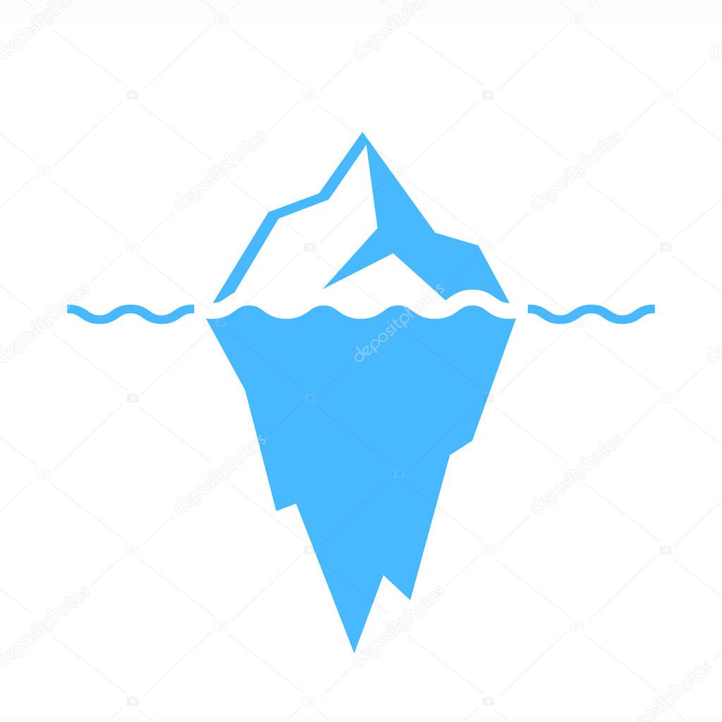 Ice berg vector icons illustration isolated on white background