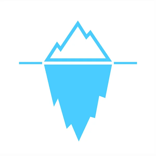 Iceberg icono del vector — Vector de stock