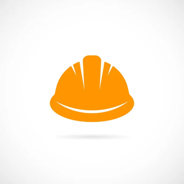 Orange hard hat vector icon — Stock Illustration Orange hard hat vector icon Stock Vector
