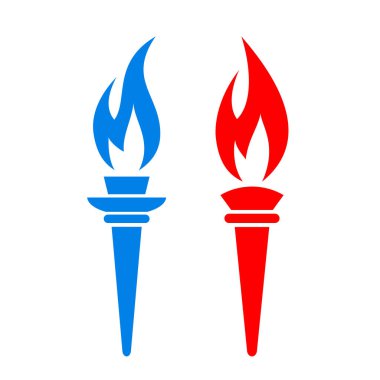 Meşale alevi vektör simgesi