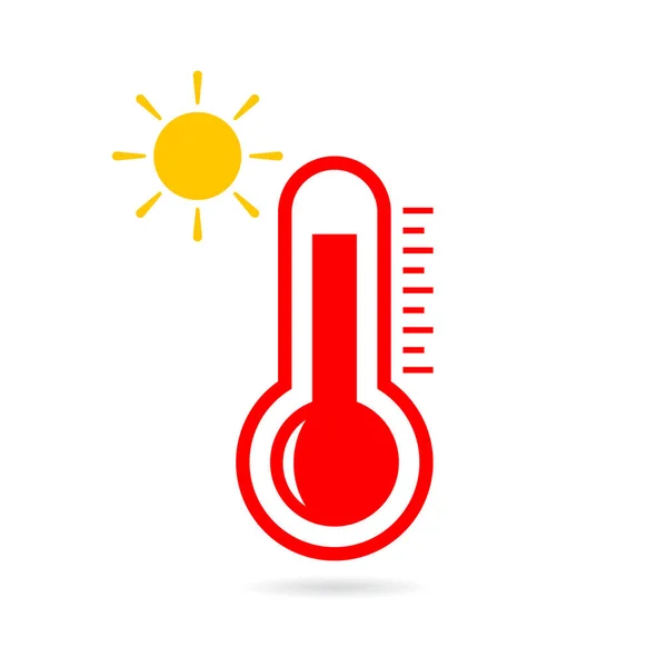 High temperature vector icon — Stock Vector
