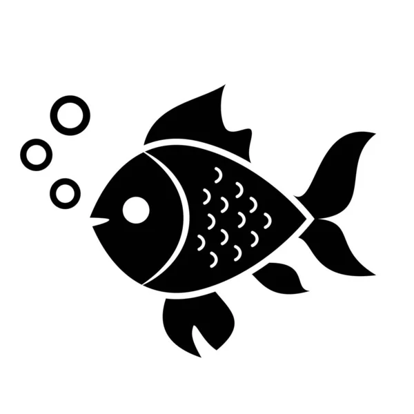ไอคอนเวกเตอร์ปลา — ภาพเวกเตอร์สต็อก