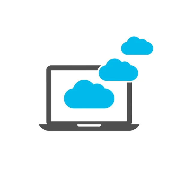 Cloud computing concept icon — Stock Vector