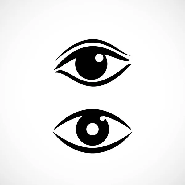 Vrouwen oog vector platte pictogram — Stockvector