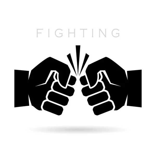 Ícone vetorial Abstract vs fighting —  Vetores de Stock