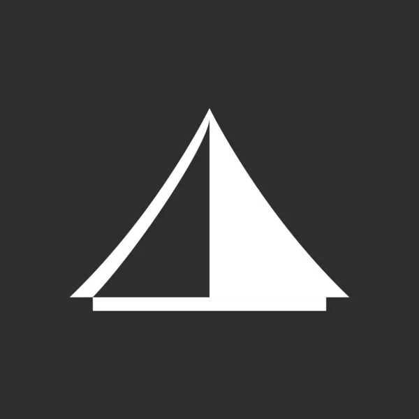 Tent vector pictogram — Stockvector