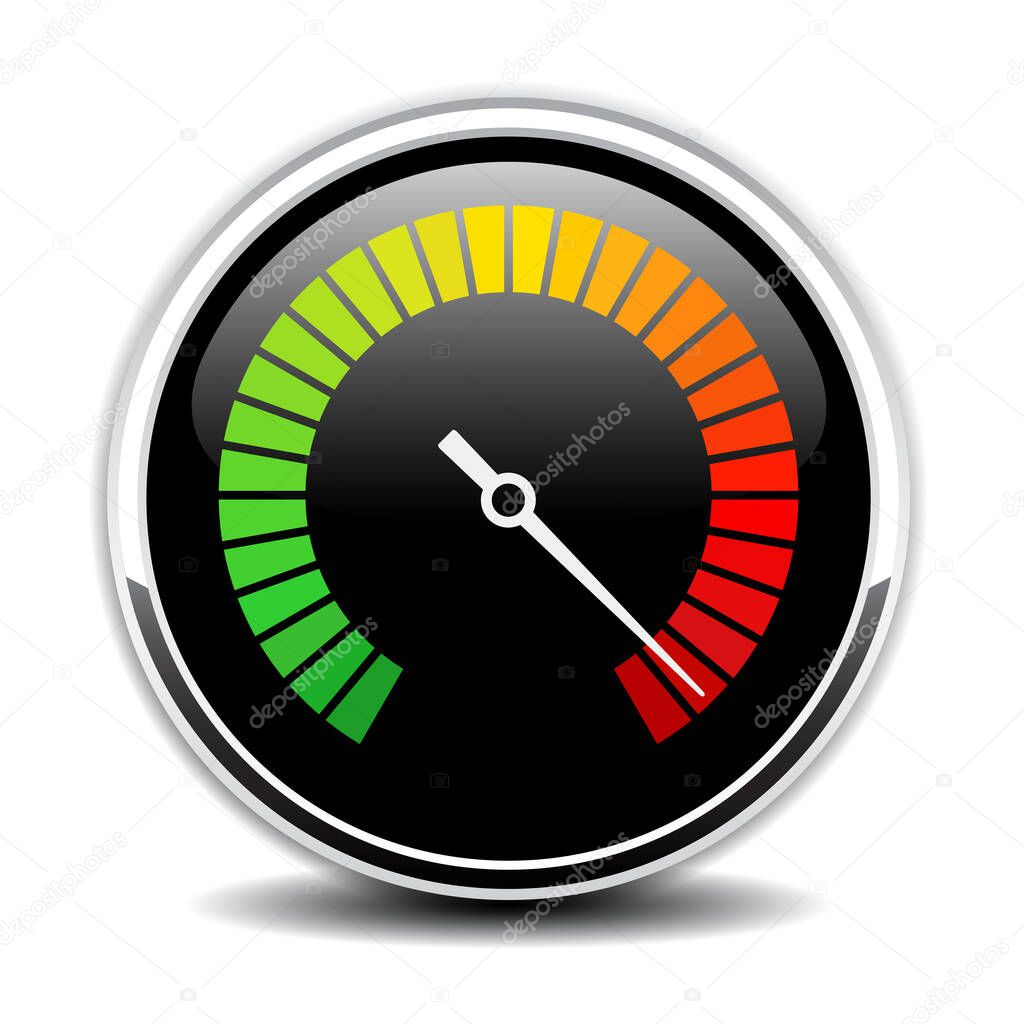 High speed metering vector icon illustration isolated on white background