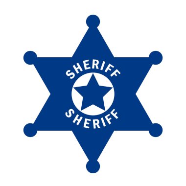 Şerif yıldız vektör pictogram