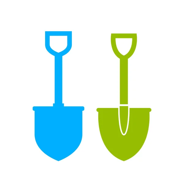 Set Spade Vector Icons — Stock Vector