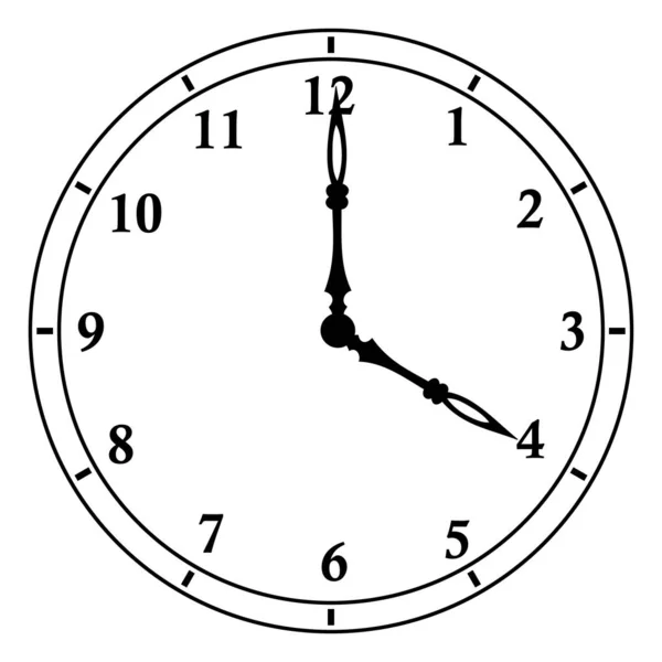 Годинник Циферблат Обличчя Векторні Ілюстрації — стоковий вектор