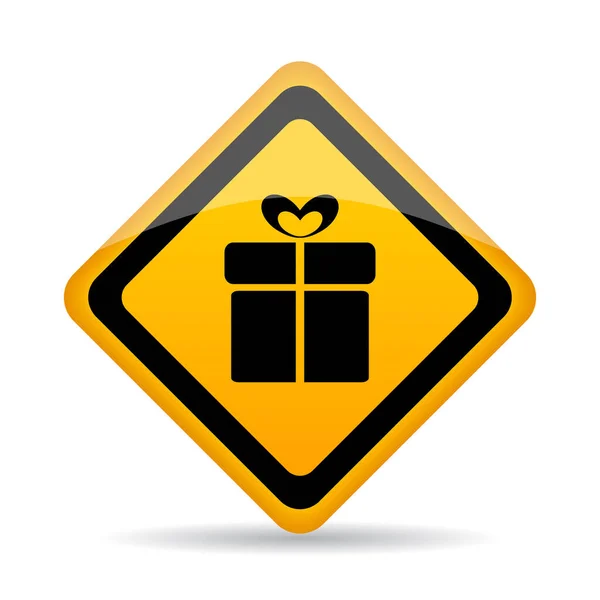 Geschenk Verpackung Service Vektor Symbol — Stockvektor