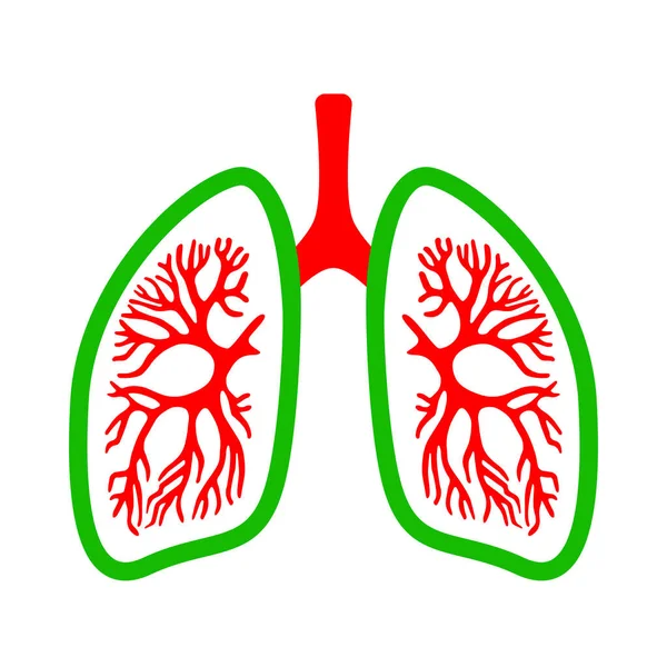 Lungs Medical Vector Icon — Stock Vector