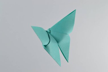 Origami butterfly için yaratıcı projeler veya eğitim yayınları.