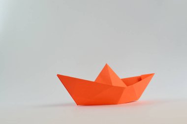 Origami gemi eğitici projeler veya yaratıcı yayınlar için.