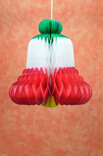 Tricolor bell-shaped ornament, ideal for your Mexico projects or craft topics in your publications.