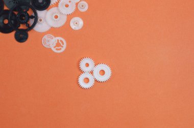 Teknik projeler veya sanayi yayınlar için plastik Dişliler.