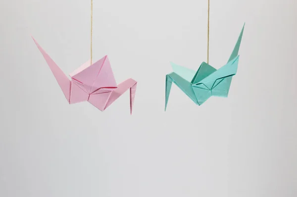 Origami Crane Foto För Din Asien Projekt Eller Craft Publikationer — Stockfoto