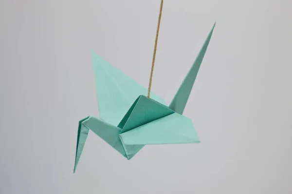 Foto Grúa Origami Para Sus Proyectos Asiáticos Publicaciones Artesanales — Foto de Stock