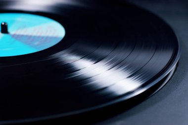 Vinil disk fotoğraf vintage projeler veya müzik yayınlar için