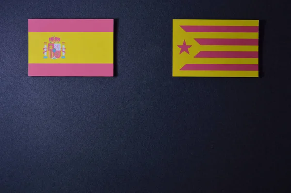 Spanya Bayrağı Şablonu Için Politika Projeleri Veya Ekonomi Yayınlar — Stok fotoğraf