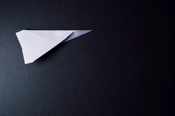 Papel Origami Fondo Negro Ideal Para Tus Proyectos Educativos Temas — Foto de Stock