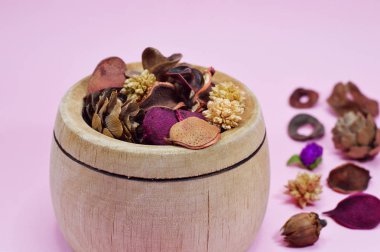 Kız gibi proje ve dekorasyon yayınlar için kurutulmuş potpuri öğeleri