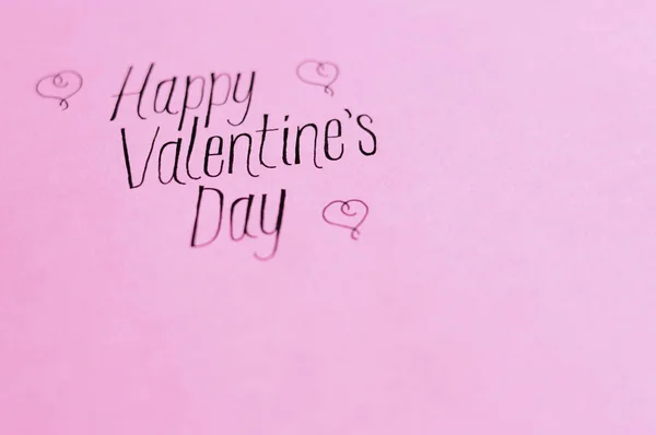 Cute Lettering Valentine Day Ideal Your Love Projects — Stock Photo, Image