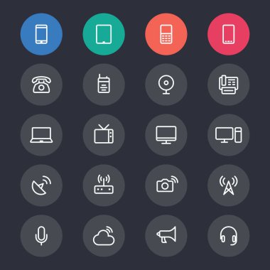 İletişim aygıtı satır simgeler