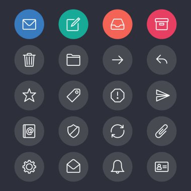 E-posta hattı simgeler